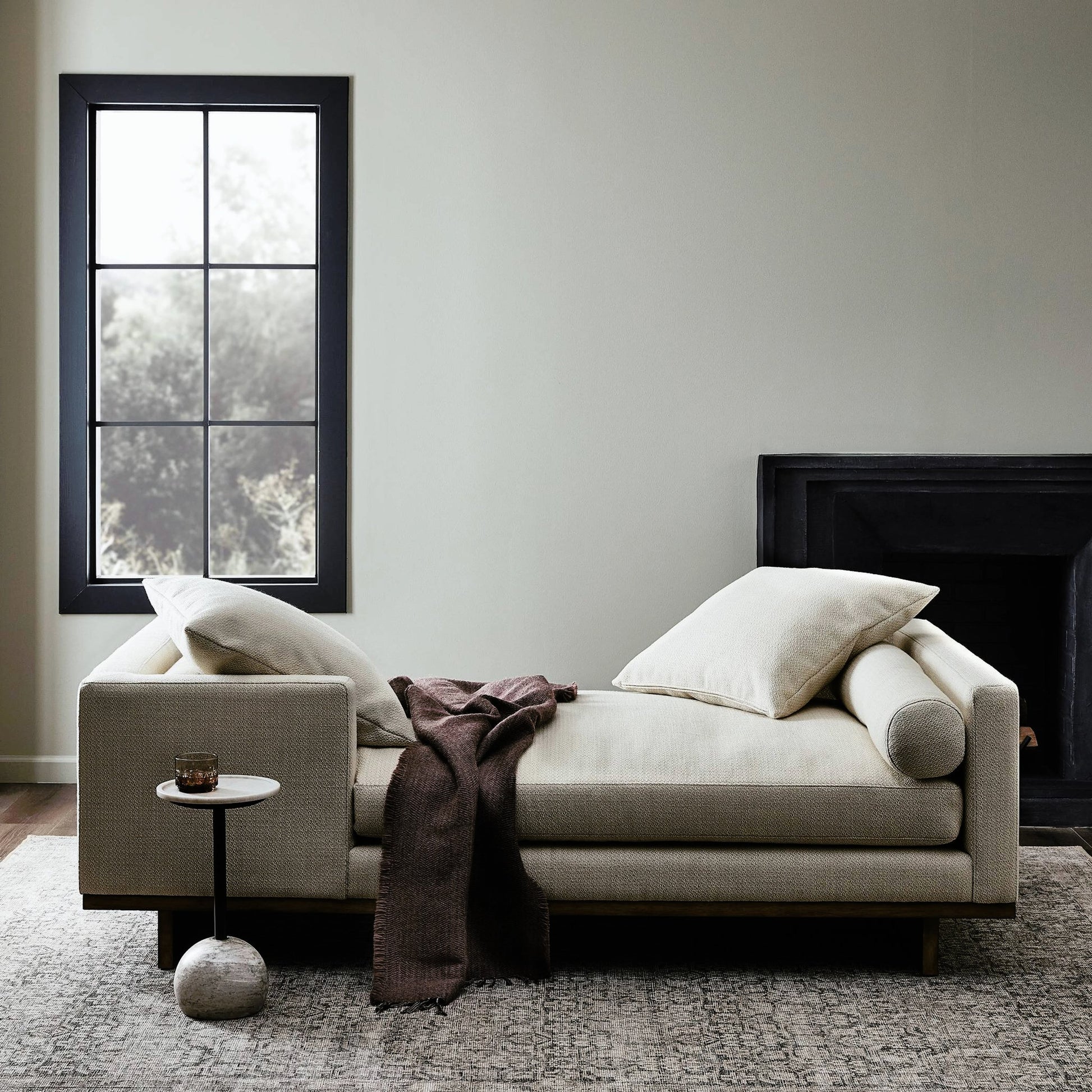 Everly Tete A Tete Chaise by Four Hands. Made from unique in a modern style.