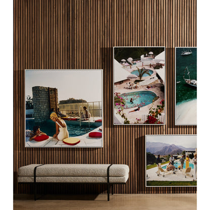 Las Brisas Hotel by Slim Aarons by Four Hands. Made from white maple, gloss white chromaluxe in a coastal style.