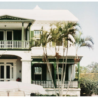 Bermudan Hostess by Slim Aarons by Four Hands. Made from white maple, gloss white chromaluxe in a transitional style.