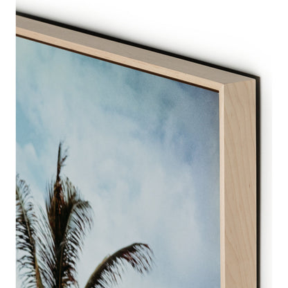 Palm Beach Idyll by Slim Aarons by Four Hands. Made from gloss white chromaluxe in a coastal style.