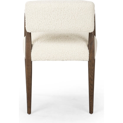 Tyler Dining Armchair by Four Hands. Made from 100% polyester, solid oak in a modern style.