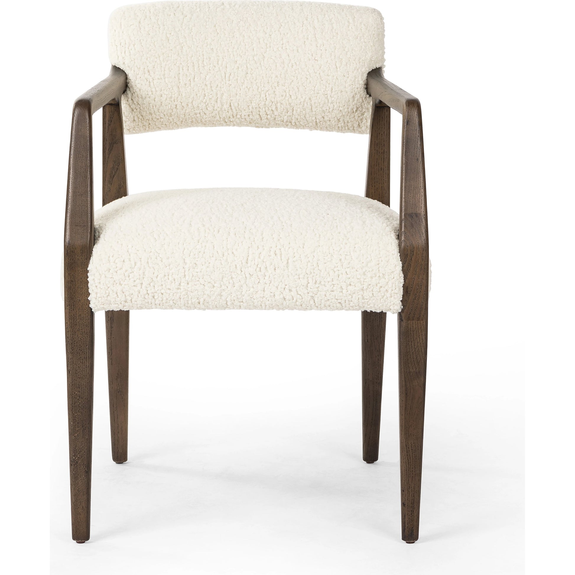 Tyler Dining Armchair by Four Hands. Made from 100% polyester, solid oak in a modern style.