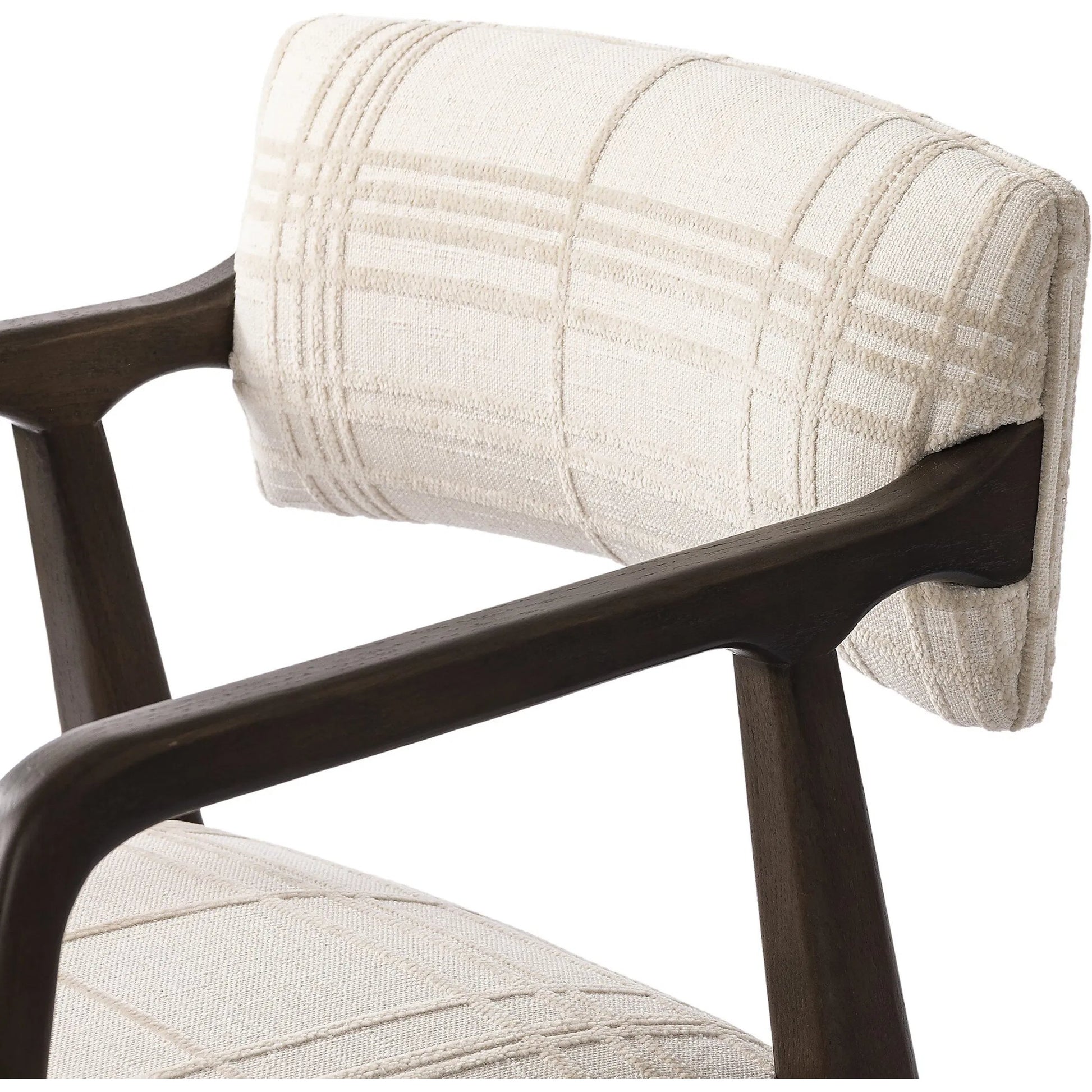 Tyler Dining Armchair by Four Hands. Made from 100% polyester, solid oak in a modern style.
