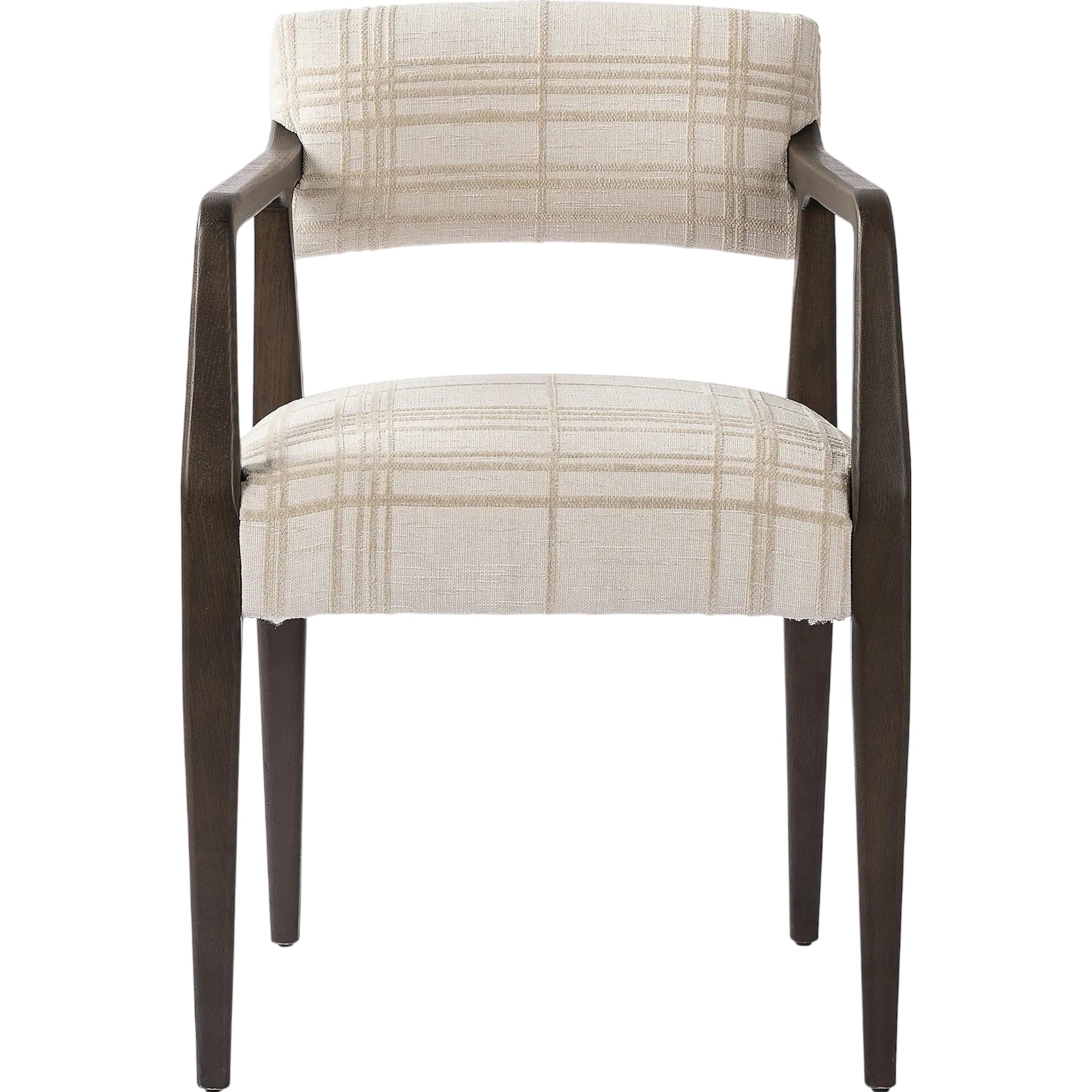 Tyler Dining Armchair by Four Hands. Made from 100% polyester, solid oak in a modern style.