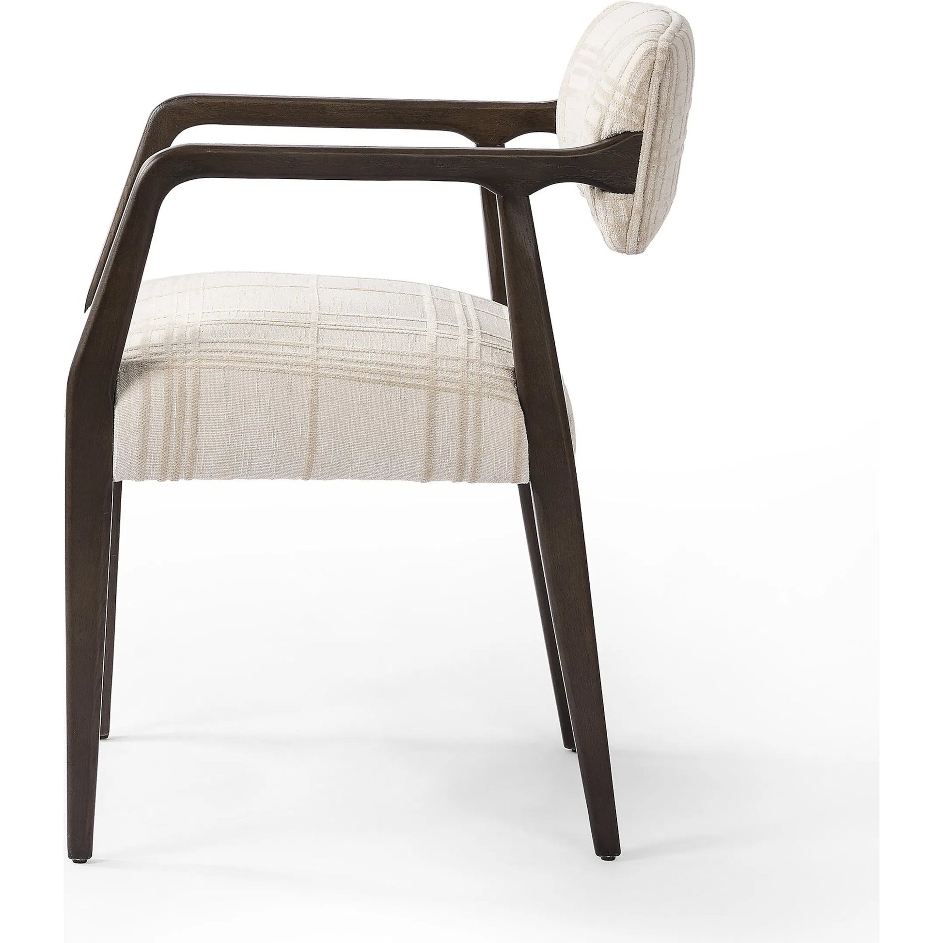 Tyler Dining Armchair by Four Hands. Made from 100% polyester, solid oak in a modern style.