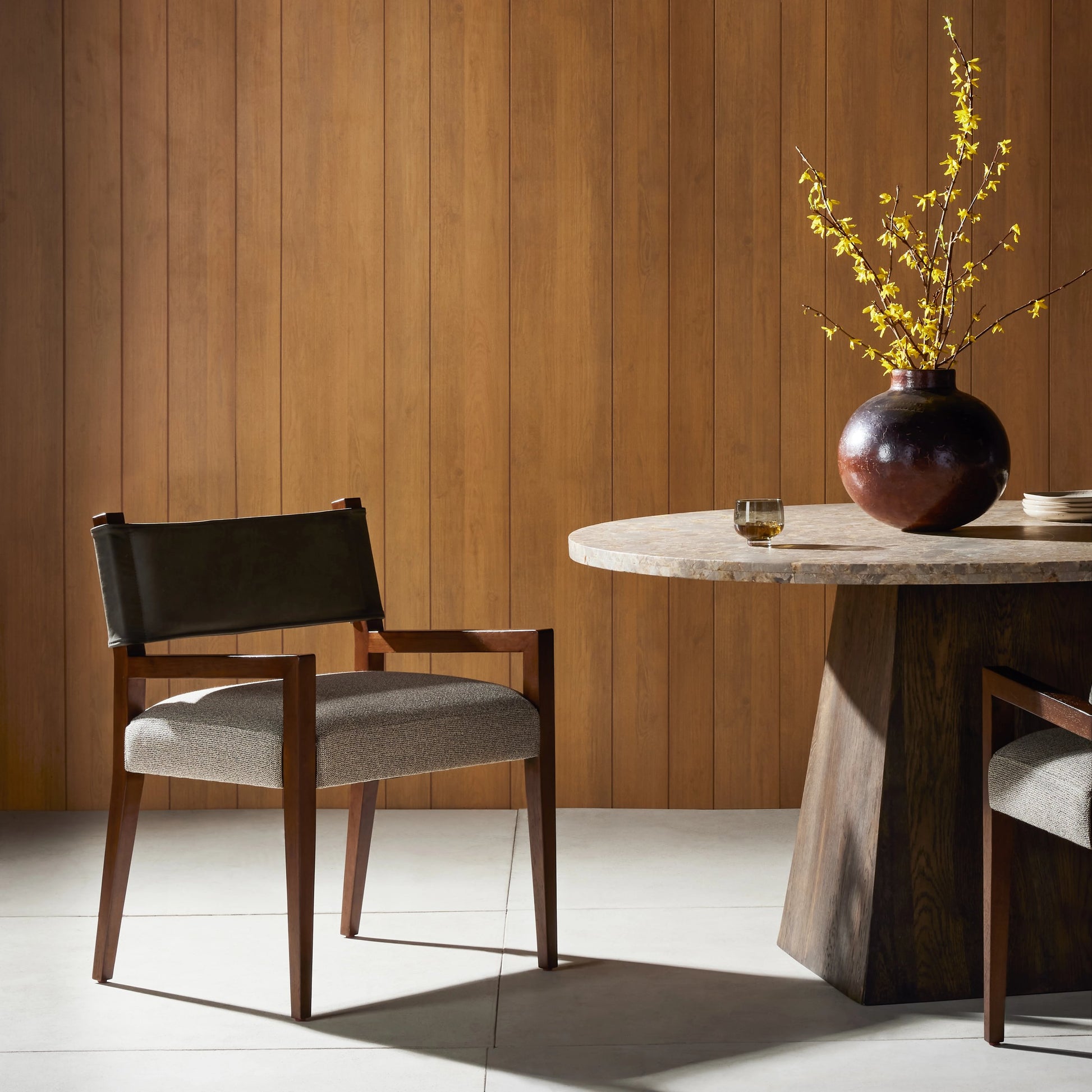 Ferris Dining Armchair by Four Hands. Made from unique in a modern style.