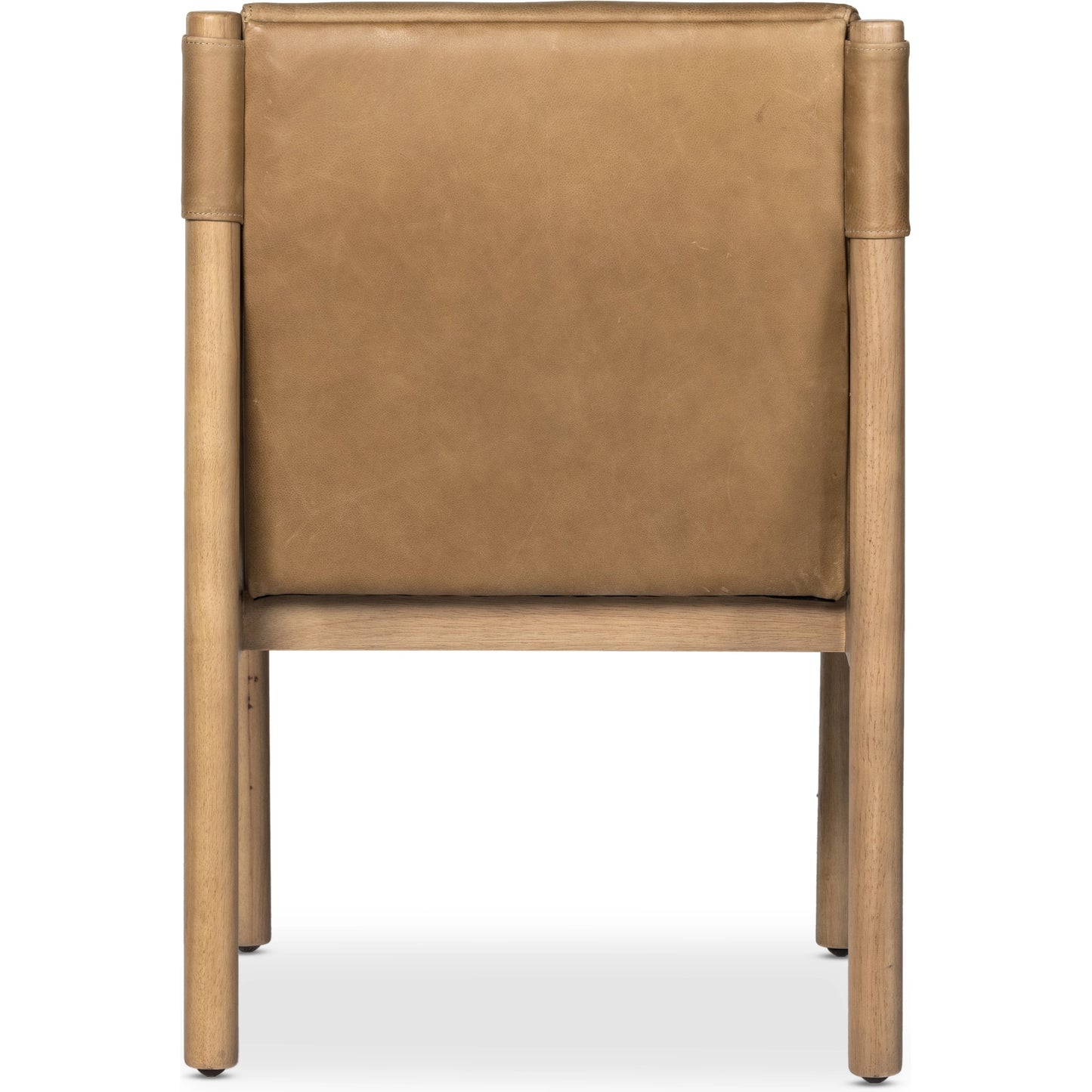 007 SI-1977446 | Additional Silo | Kiano Dining Leather Armchair by Four Hands in palermo drift, washed natural parawood. Made from top grain leather, solid parawood, 100% polyester in a modern style.