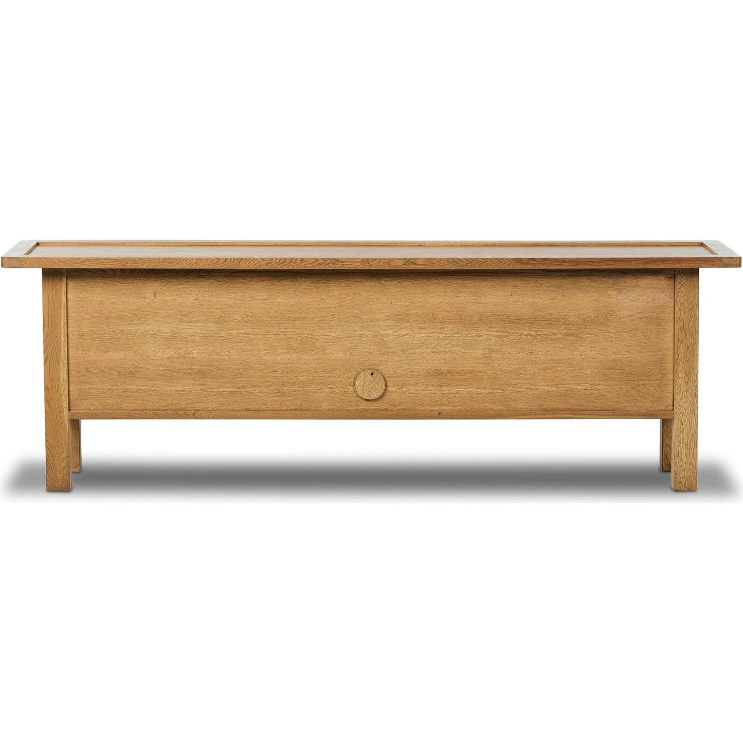 008 SI-2257085 | Additional Silo | Millbrook Media Console by Four Hands in natural light oak. Made from solid oak, oak veneer in a transitional style.