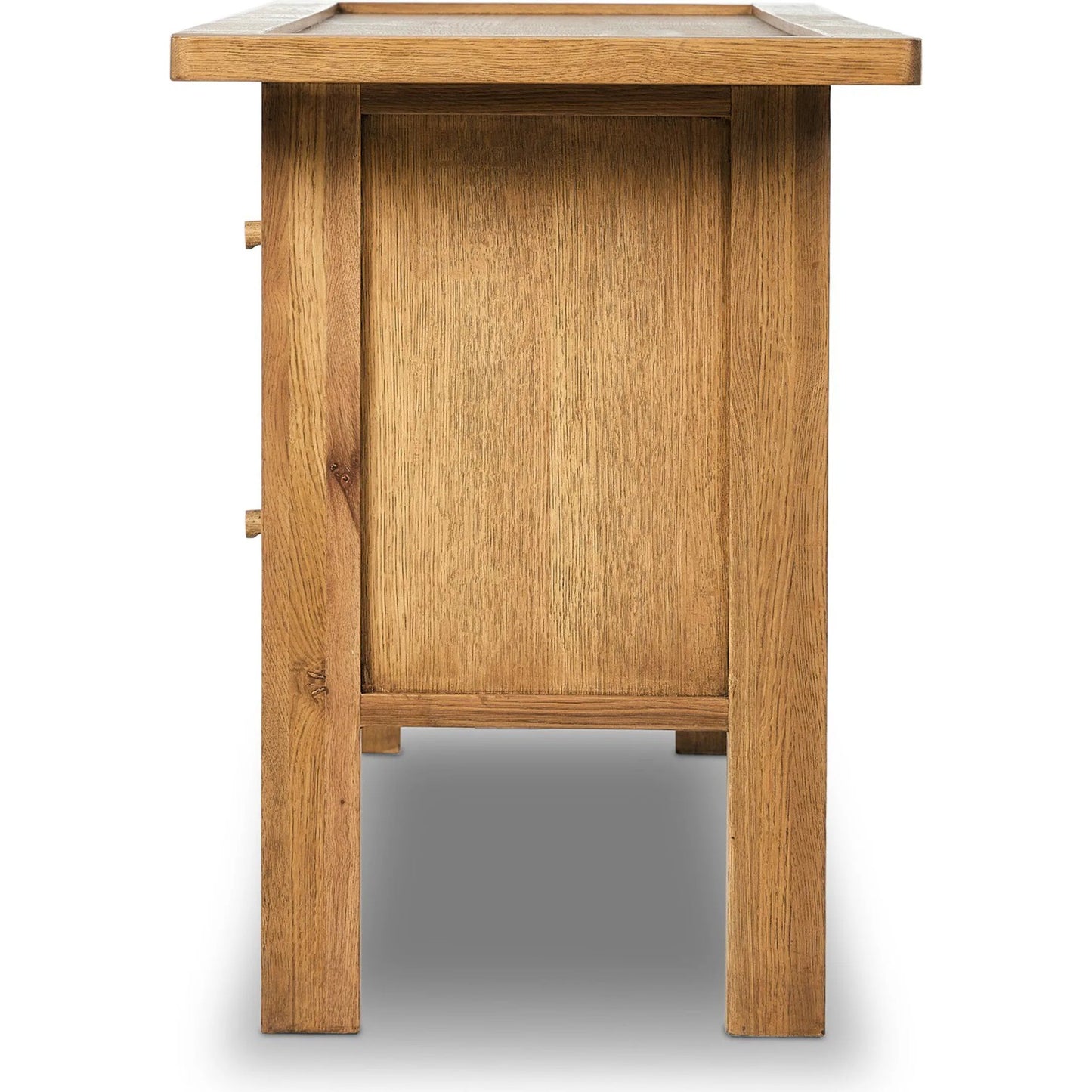 007 SI-2257085 | Additional Silo | Millbrook Media Console by Four Hands in natural light oak. Made from solid oak, oak veneer in a transitional style.