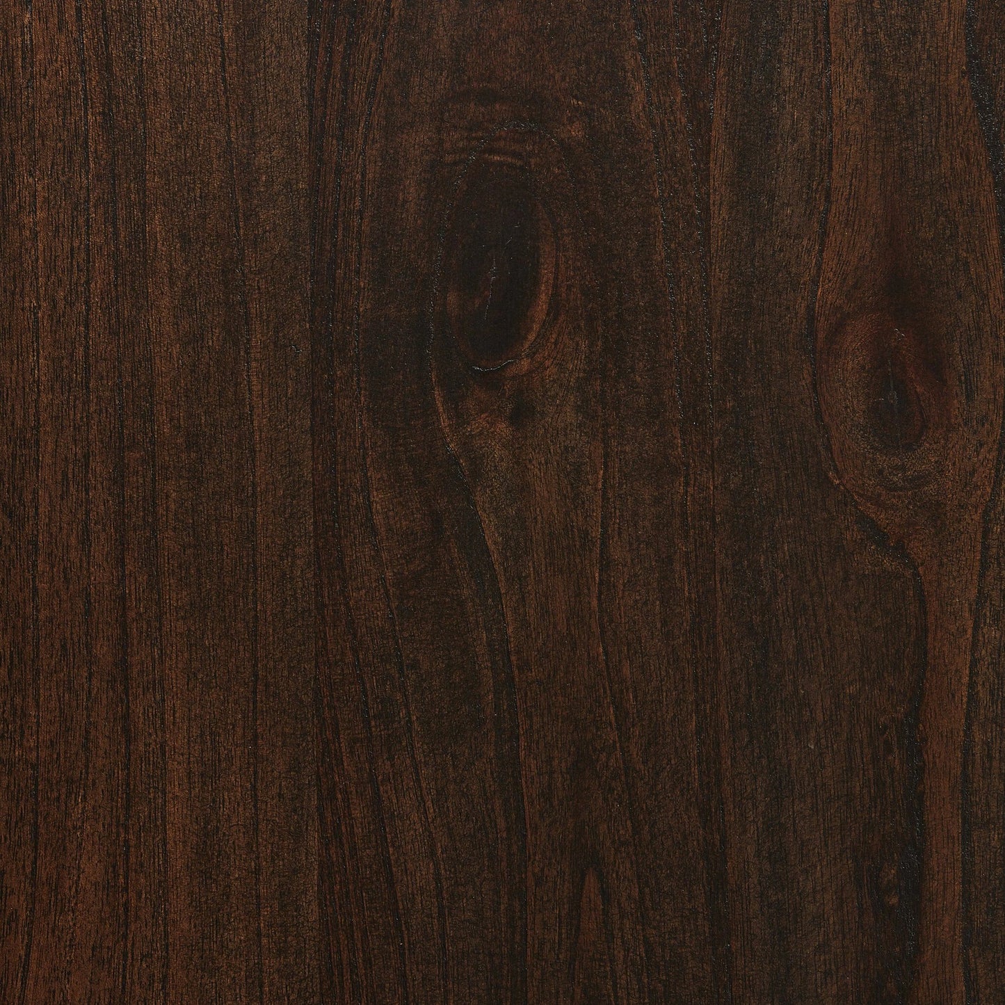 008 SI-2137673 | Closeup | Two Tier Coffee Table by Four Hands in matte brown neem. Made from solid neem wood in a modern style.