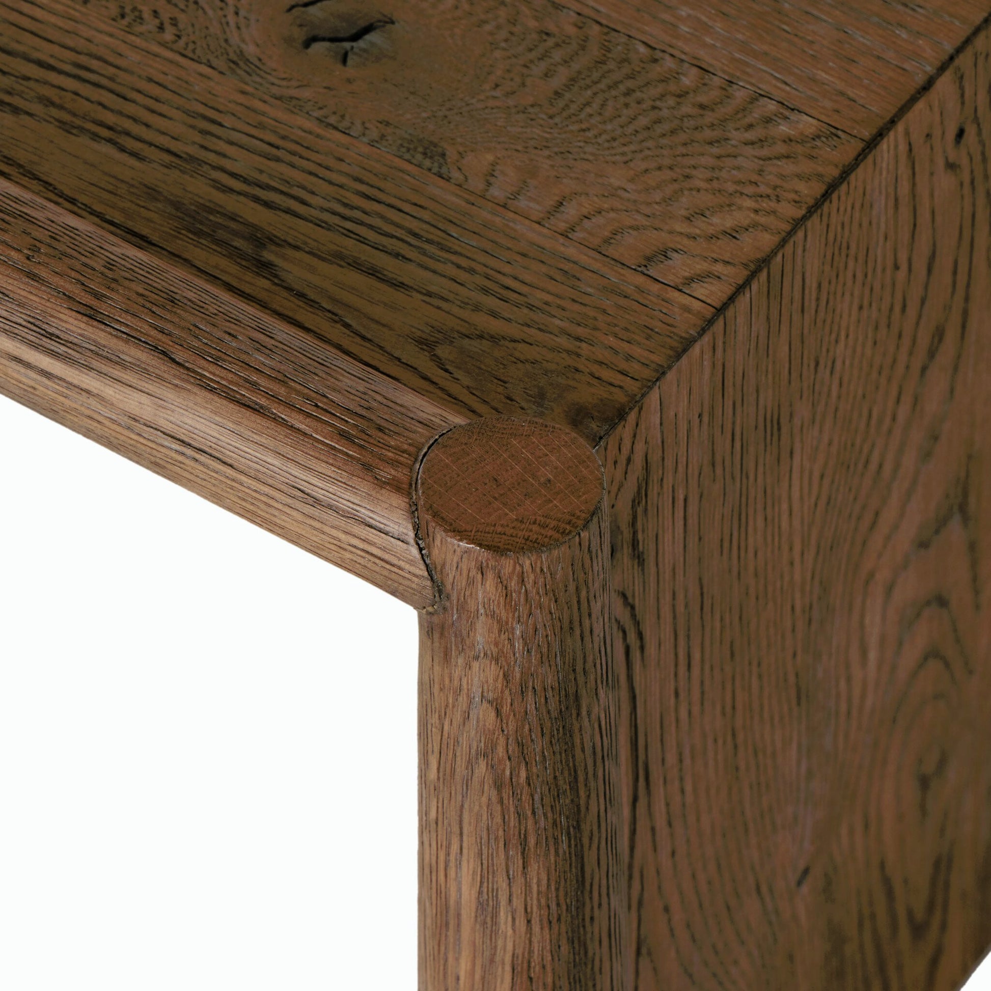 Glenview Coffee Table by Four Hands in weathered oak. Made from solid oak, thick oak veneer, engineered hardwood in a modern style.