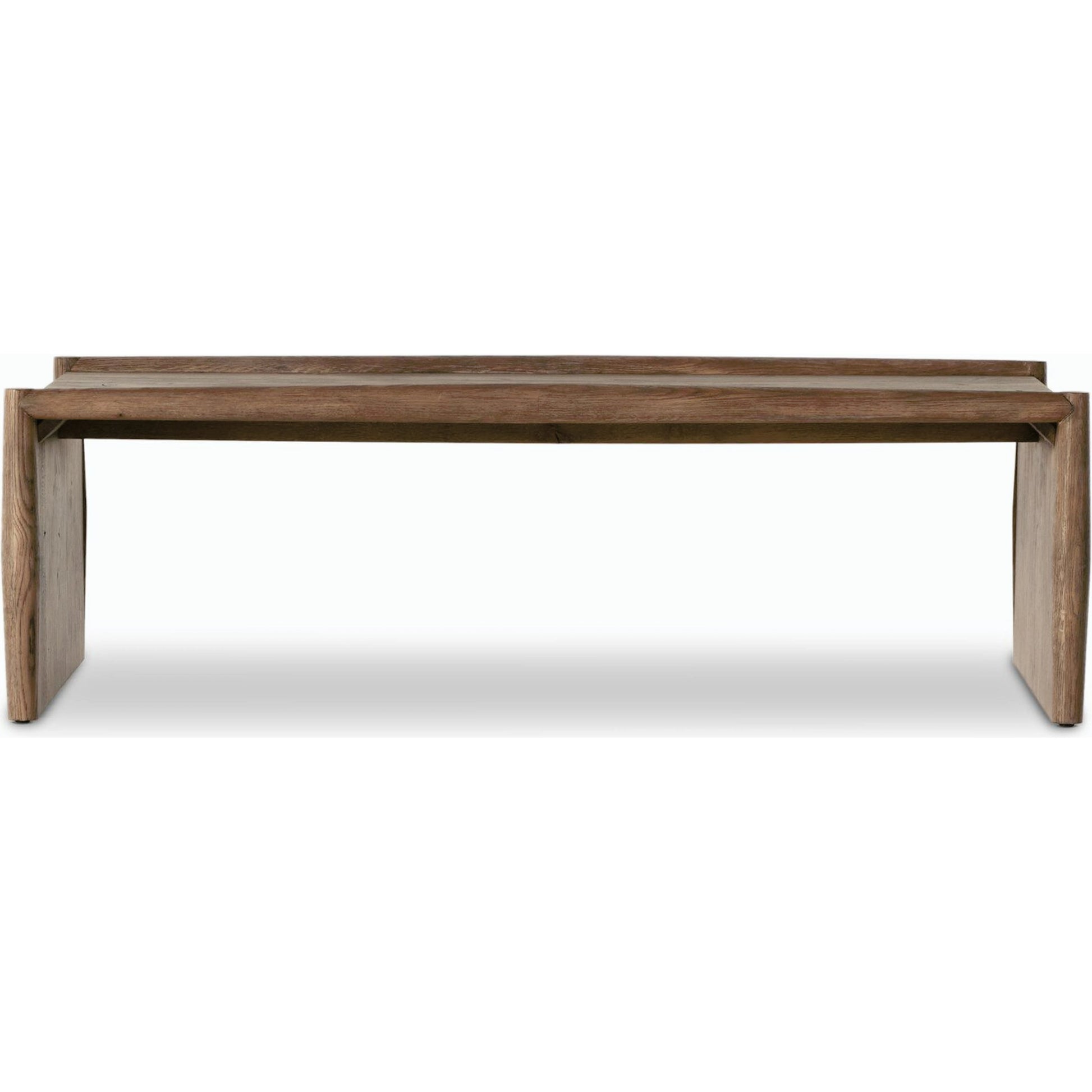 Glenview Coffee Table by Four Hands in weathered oak. Made from solid oak, thick oak veneer, engineered hardwood in a modern style.