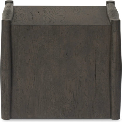 Glenview End Table by Four Hands in weathered oak. Made from unique in a modern style.