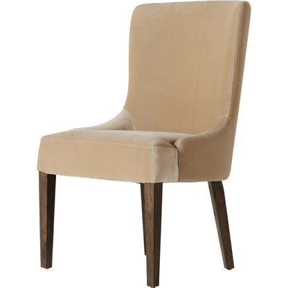 Edward Dining Chair by Four Hands in surrey taupe. Made from 76.8% cotton, 23.2% polyester, solid nettlewood, 100% polyester in a modern style.