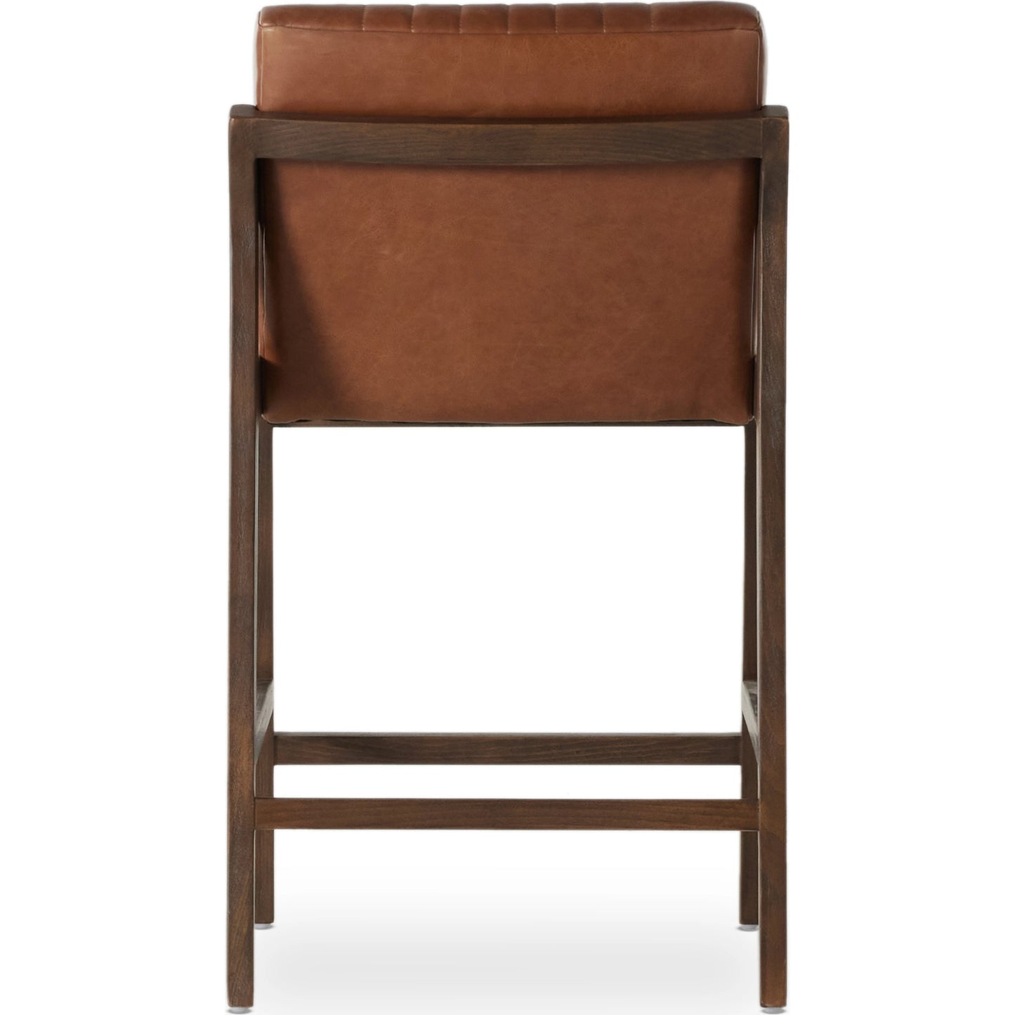 004 SI-2000917 | Additional Silo | Alice Counter Stool by Four Hands in chestnut. Made from top grain leather, solid beech, 100% polyester in a modern style.