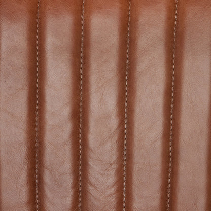 Alice Counter Stool by Four Hands in chestnut. Made from top grain leather, solid beech, 100% polyester in a modern style.