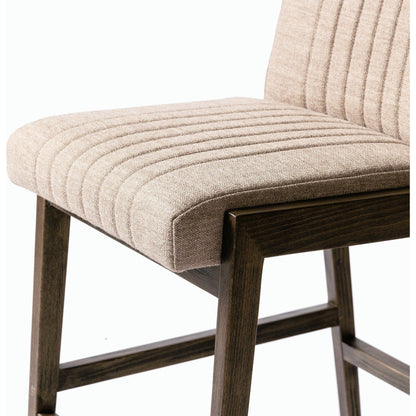 Alice Counter Stool by Four Hands in chestnut. Made from top grain leather, solid beech, 100% polyester in a modern style.