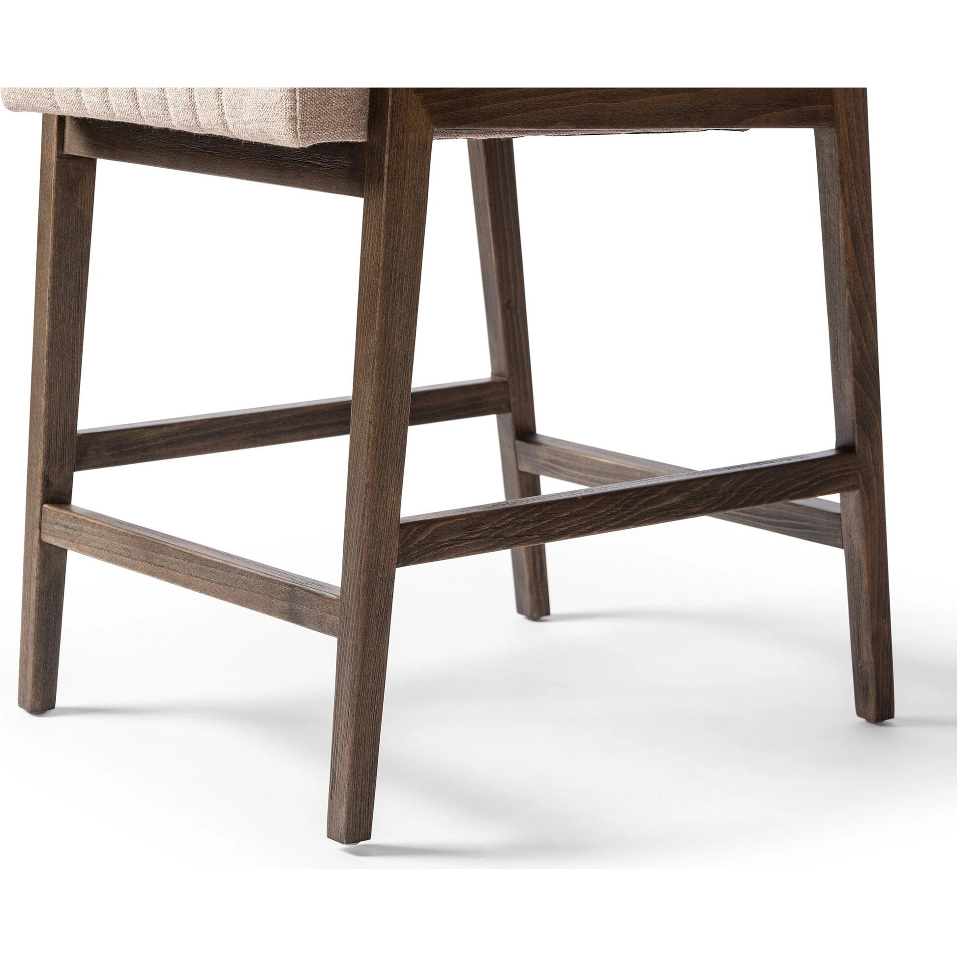 Alice Counter Stool by Four Hands in chestnut. Made from top grain leather, solid beech, 100% polyester in a modern style.