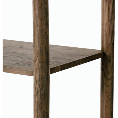 Glenview Bookcase by Four Hands in weathered oak. Made from solid oak, thick oak veneer in a modern style.