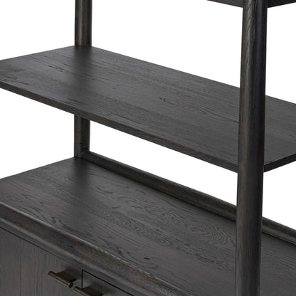 Glenview Bookcase by Four Hands in weathered oak. Made from unique in a modern style.