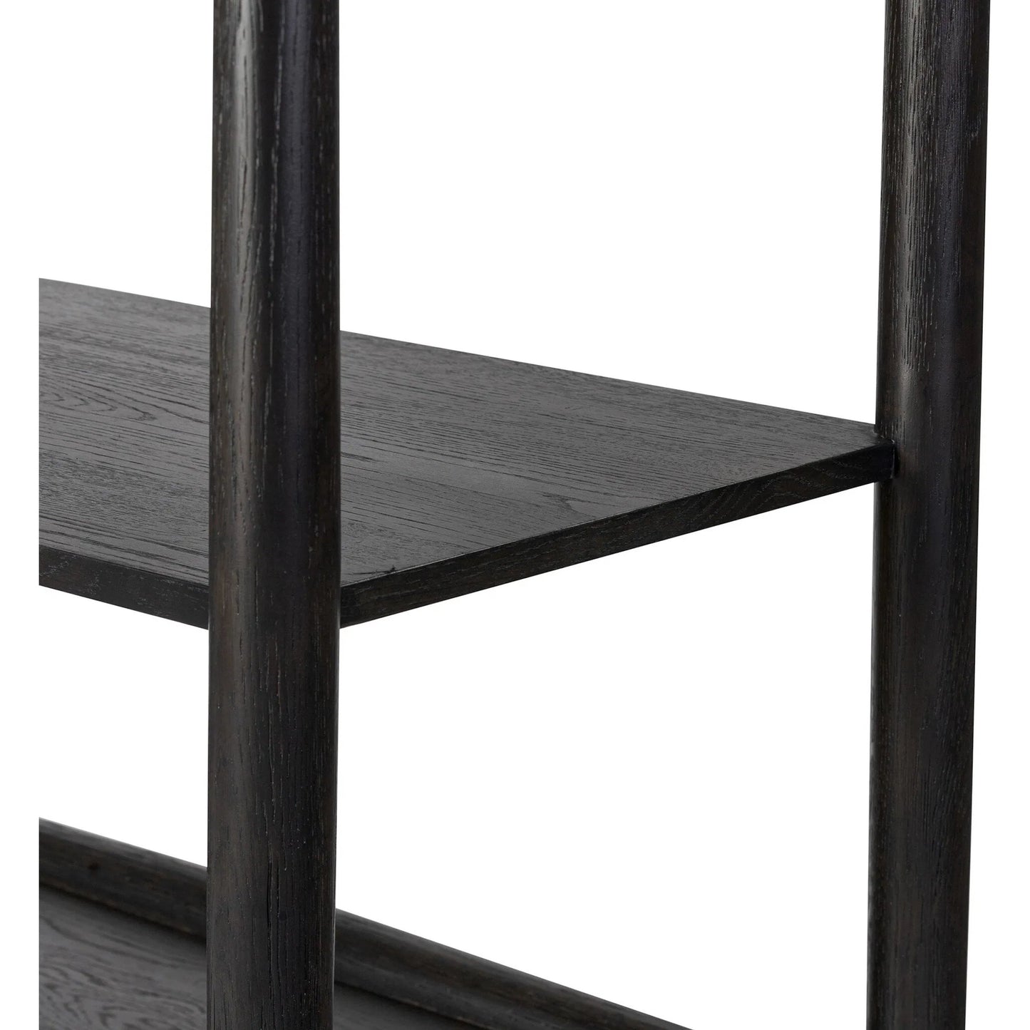 034 SI-2535004 | Closeup | Glenview Bookcase by Four Hands in weathered oak. Made from unique in a modern style.