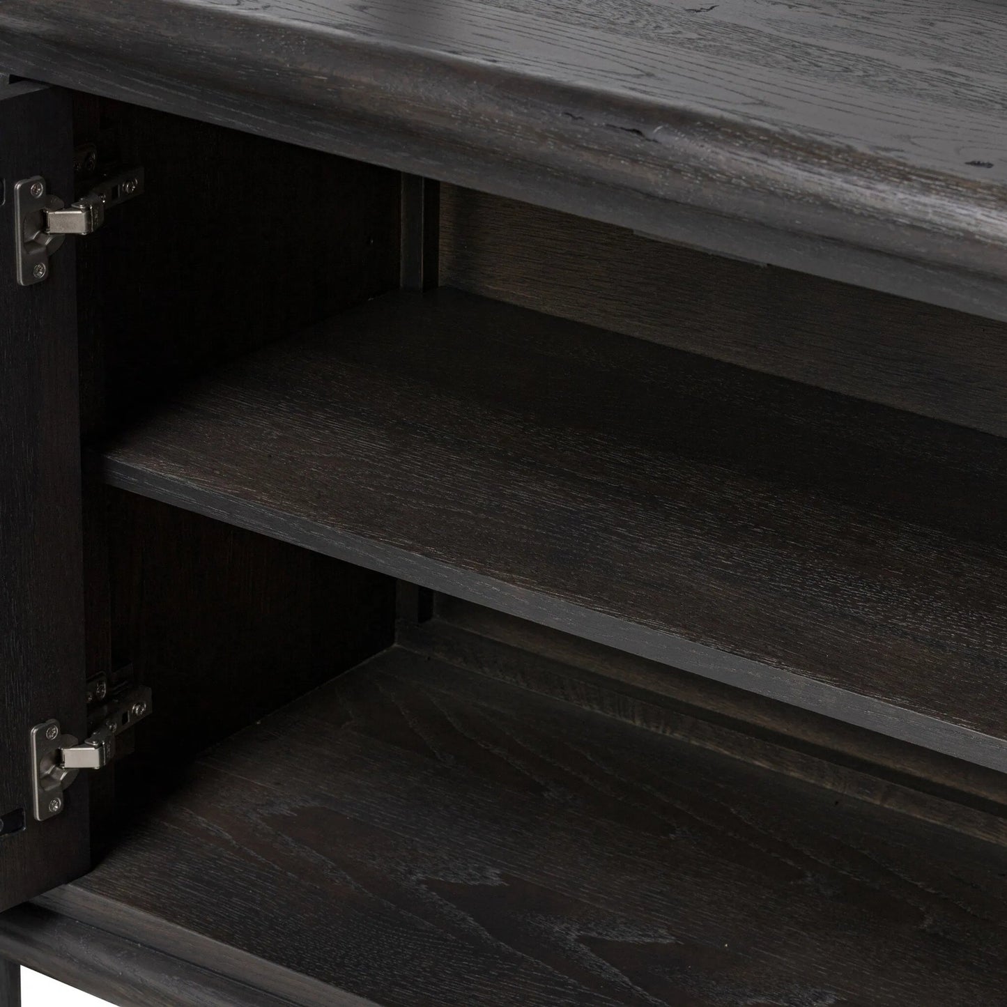037 SI-2535004 | Closeup | Glenview Bookcase by Four Hands in weathered oak. Made from unique in a modern style.