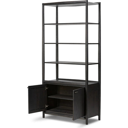 Glenview Bookcase by Four Hands in weathered oak. Made from unique in a modern style.