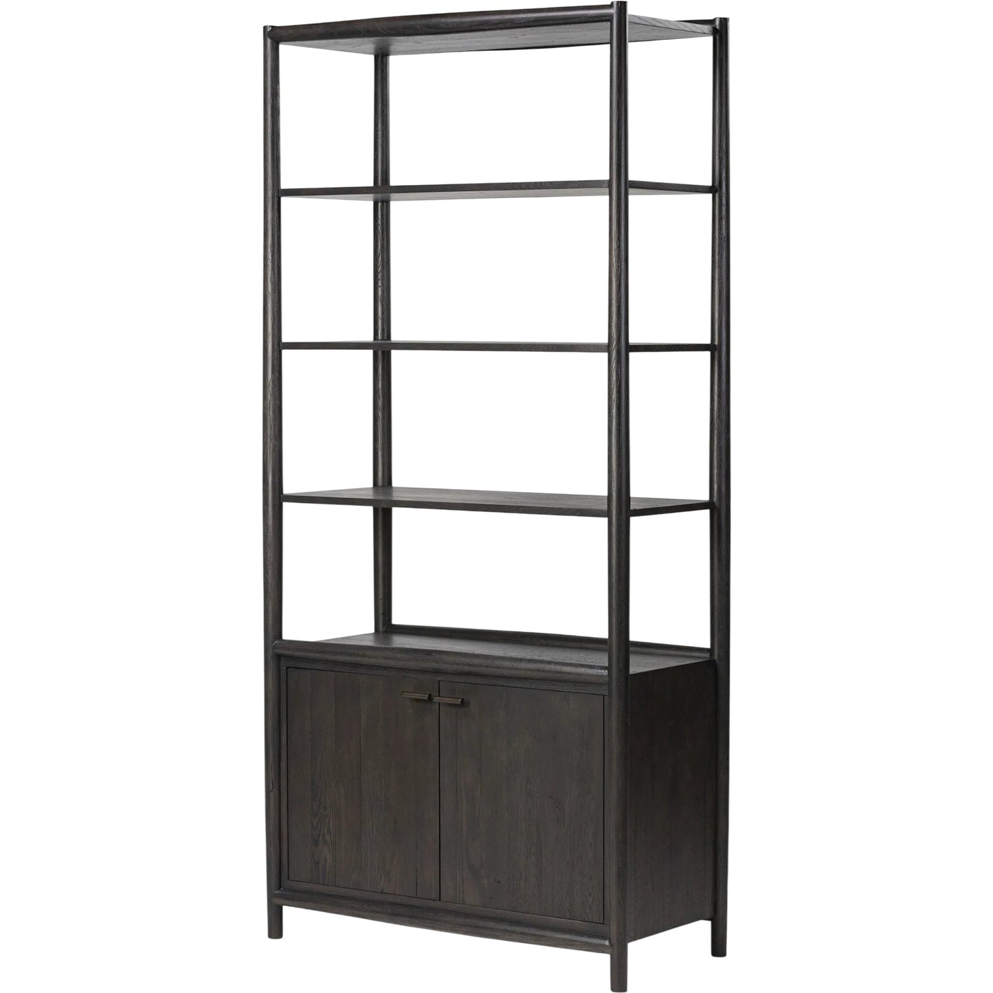 041 SI-2535004 | Primary Silo | Glenview Bookcase by Four Hands in weathered oak. Made from unique in a modern style.