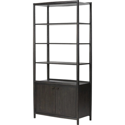 Glenview Bookcase by Four Hands in weathered oak. Made from unique in a modern style.