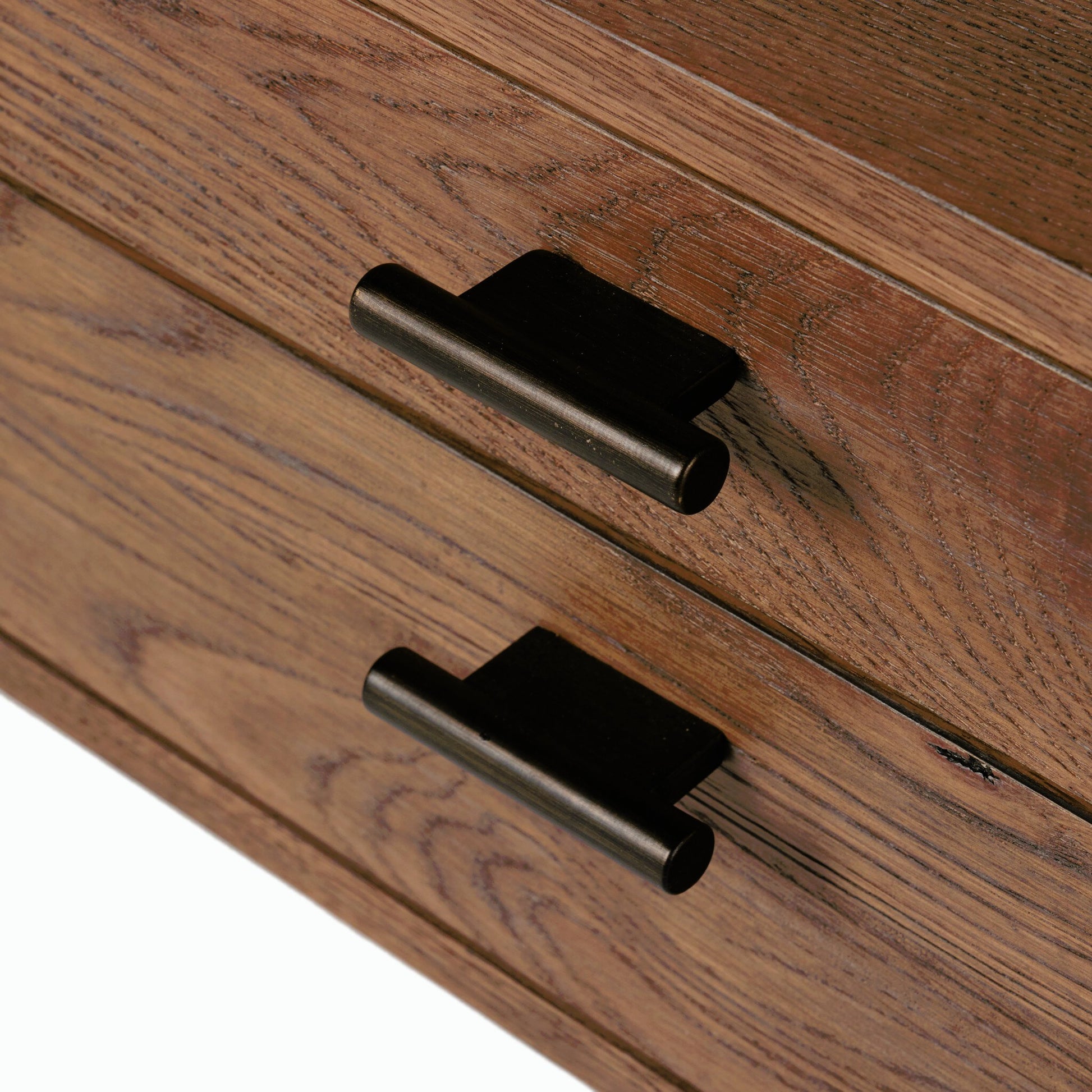 Glenview Desk by Four Hands in weathered oak. Made from solid oak, thick oak veneer in a modern style.