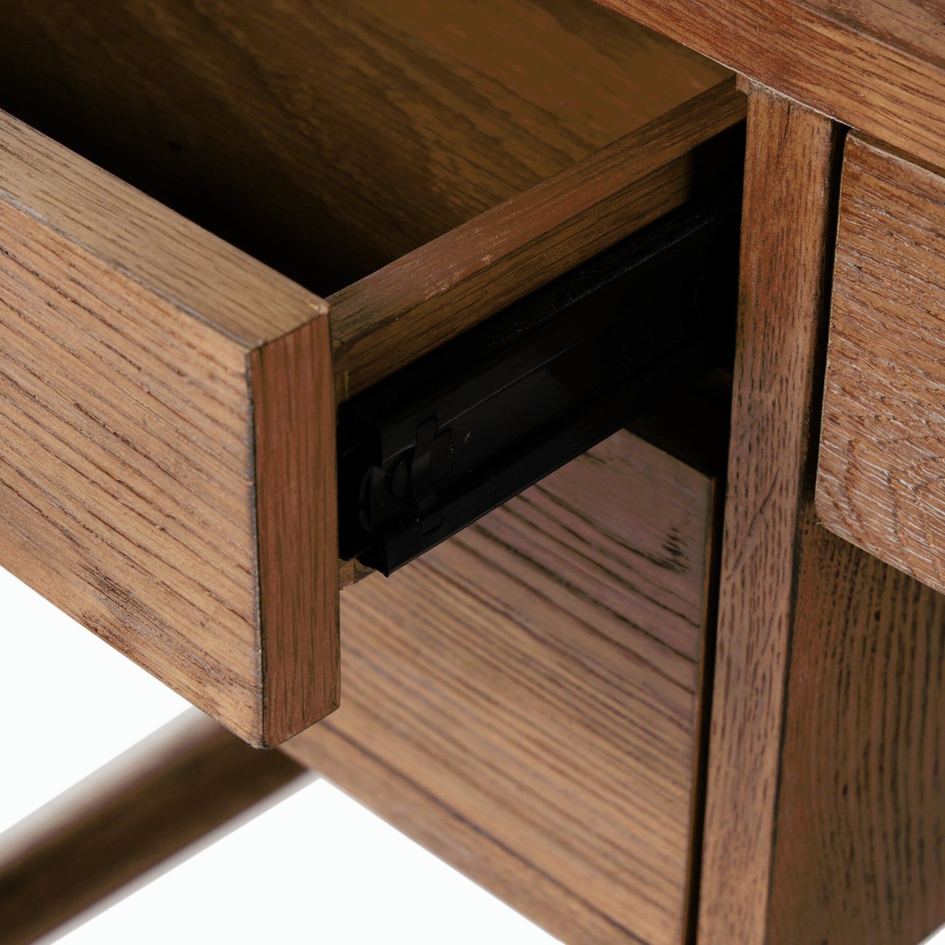 Glenview Desk by Four Hands in weathered oak. Made from solid oak, thick oak veneer in a modern style.