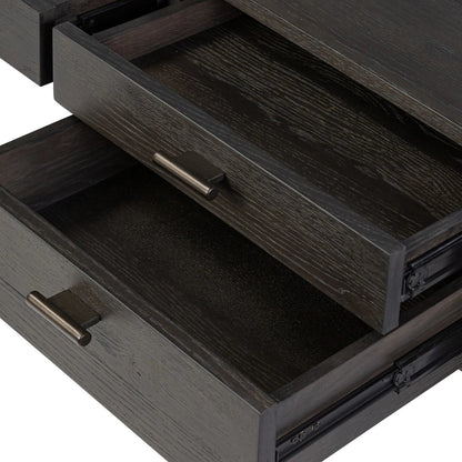 Glenview Desk by Four Hands in weathered oak. Made from unique in a modern style.