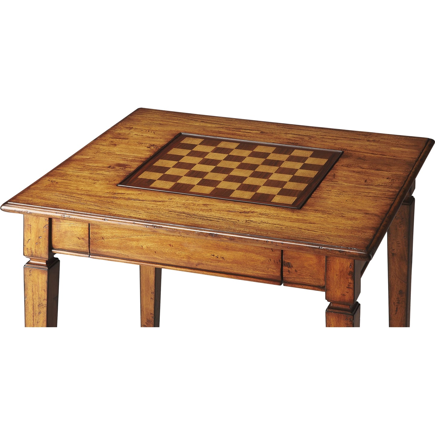 002 O-BUTLER-2364120 | Additional Silo | Breckinridge Game Table by Butler Specialty Company in light brown and mountain lodge. Made from gemelina solid wood in a traditional style.