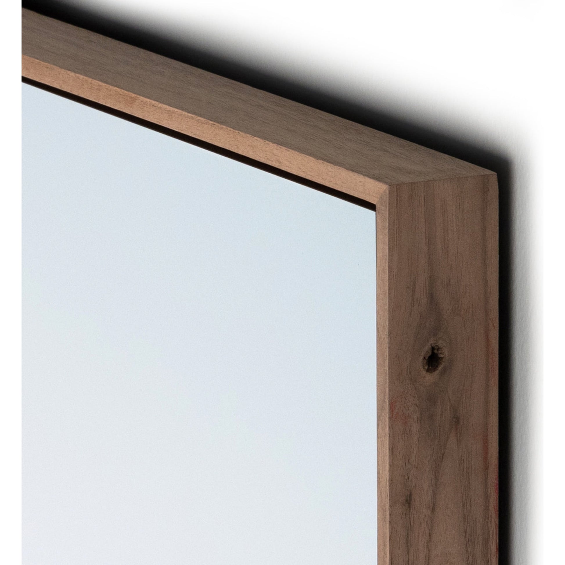 Skyline Lou Neff Point 2 by Toni Toscano by Four Hands in rustic walnut floater. Made from rustic walnut, gloss white chromaluxe in a transitional style.