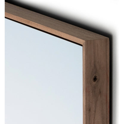 Skyline Lou Neff Point 2 by Toni Toscano by Four Hands in rustic walnut floater. Made from rustic walnut, gloss white chromaluxe in a transitional style.