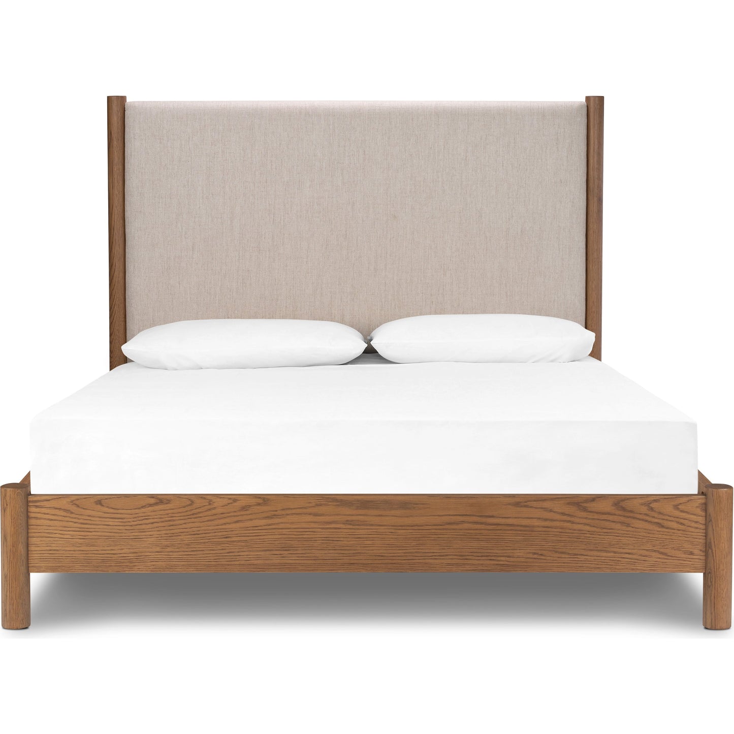 013 SI-2074644 | Additional Silo | Roark Bed by Four Hands in essence natural and amber oak. Made from 49% viscose (rayon), 22% flax, linen, 18% polyester, 11% cotton, solid oak in a modern style.