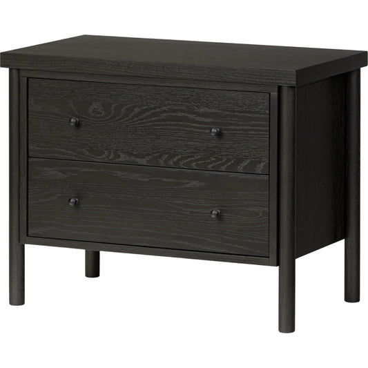 Roark Nightstand by Four Hands in amber oak. Made from oak veneer, solid oak in a modern style.