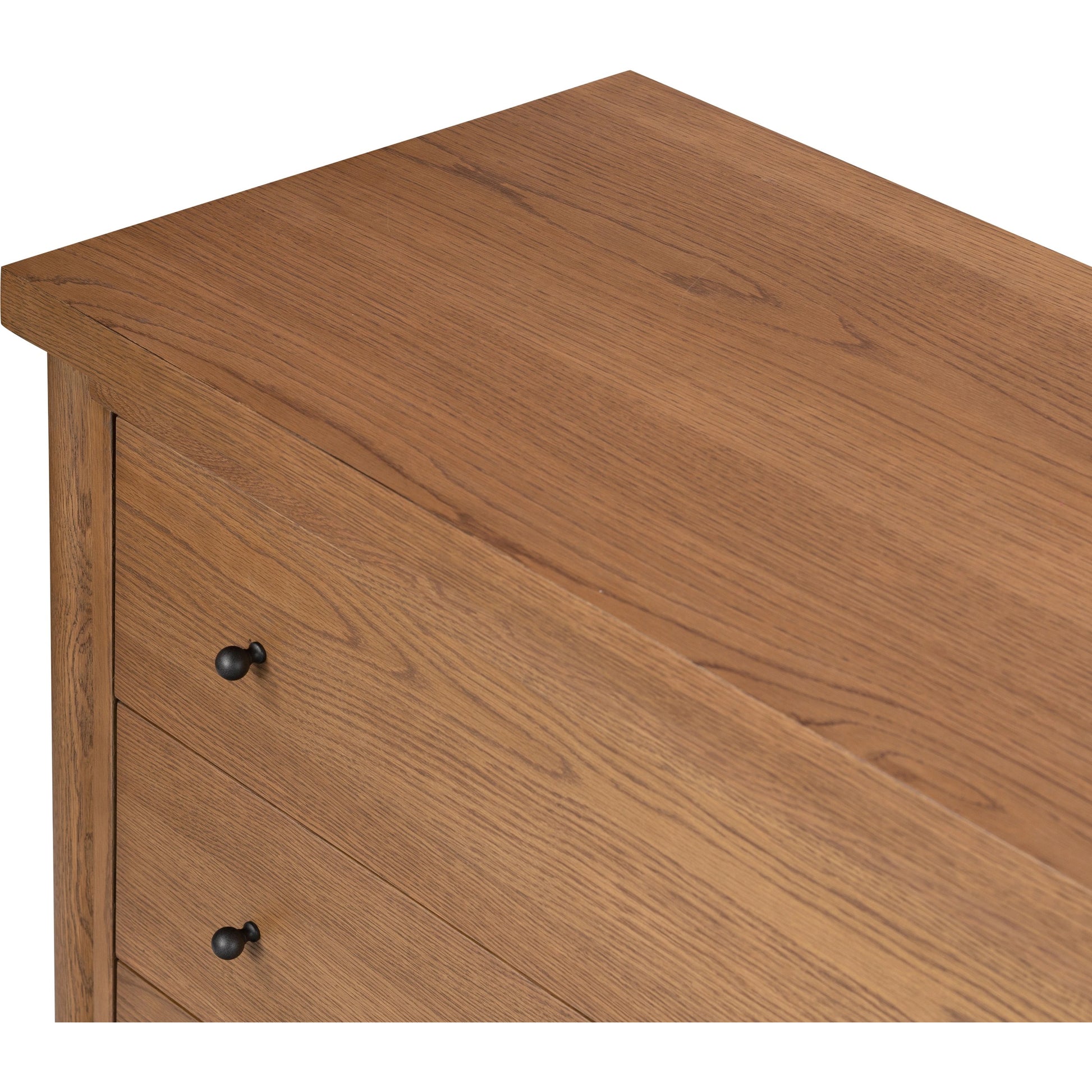 Roark 6 Drawer Dresser by Four Hands in amber oak. Made from oak veneer, solid oak in a modern style.