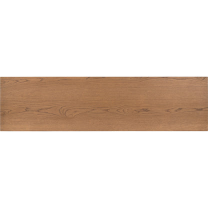 Roark 6 Drawer Dresser by Four Hands in amber oak. Made from oak veneer, solid oak in a modern style.