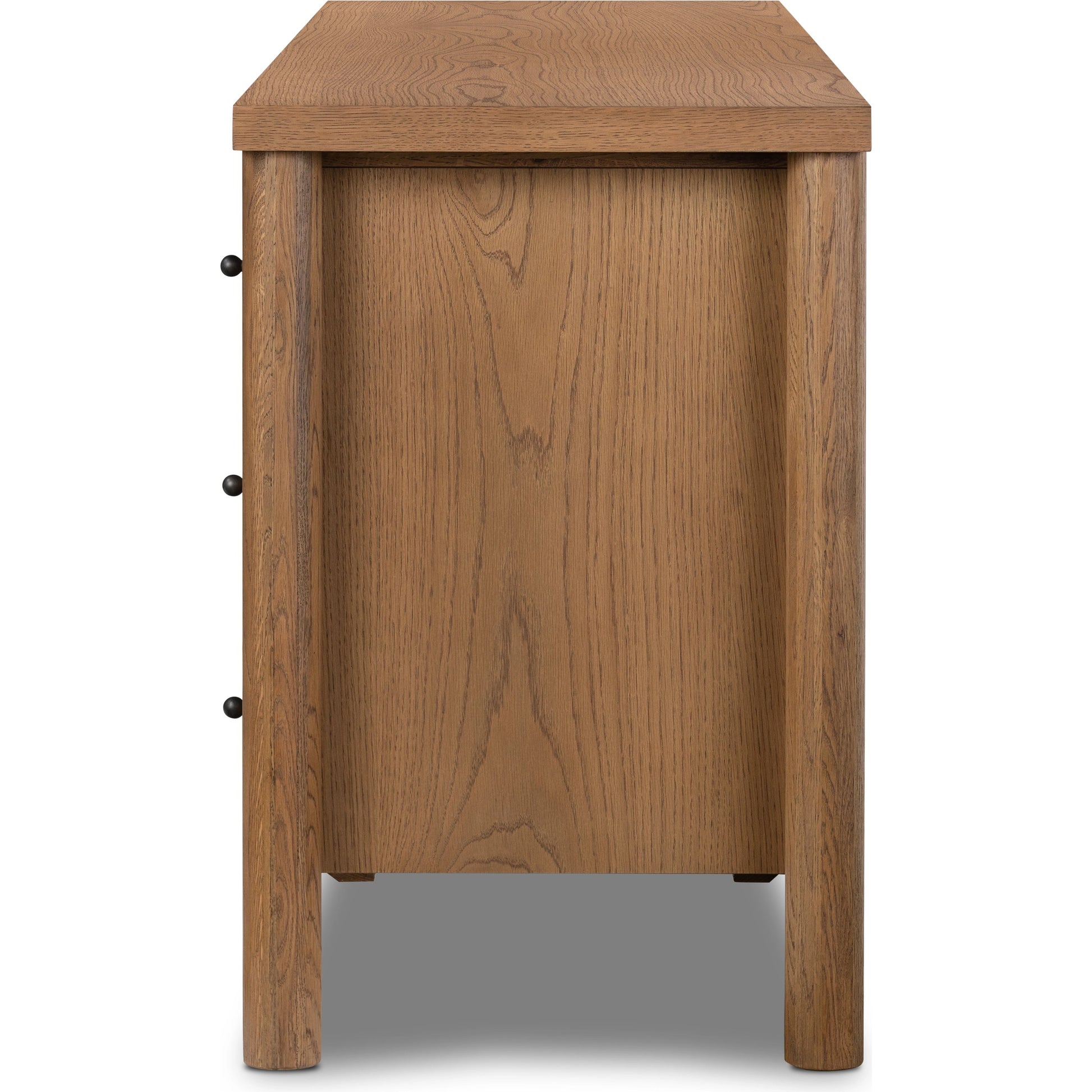 Roark 6 Drawer Dresser by Four Hands in amber oak. Made from oak veneer, solid oak in a modern style.