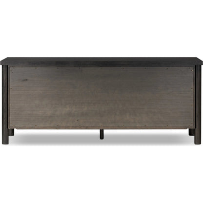 Roark 6 Drawer Dresser by Four Hands in ebony oak veneer. Made from oak veneer, solid oak in a traditional style.