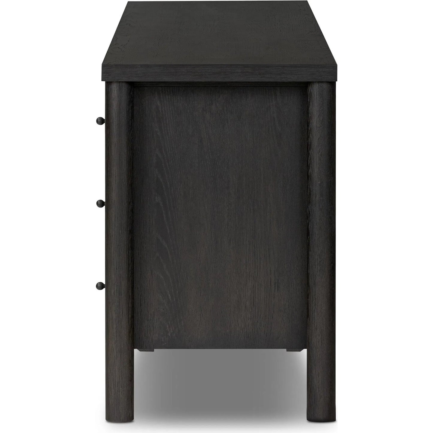 003 SI-2519278 | Additional Silo | Roark 6 Drawer Dresser by Four Hands in ebony oak veneer. Made from oak veneer, solid oak in a traditional style.