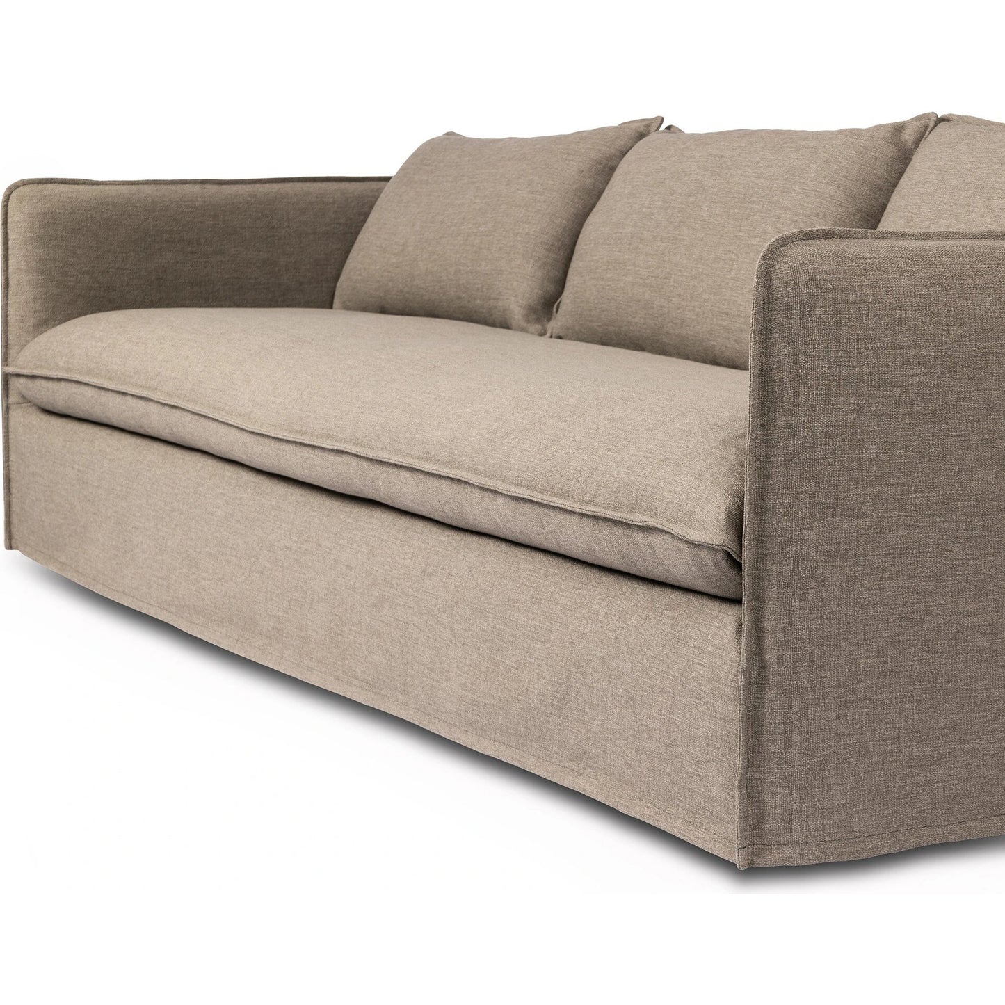 010 SI-2137166 | Closeup | Andre Outdoor Sofa by Four Hands. Made from 100% polypropylene, 100% polyester fiber in a modern style.