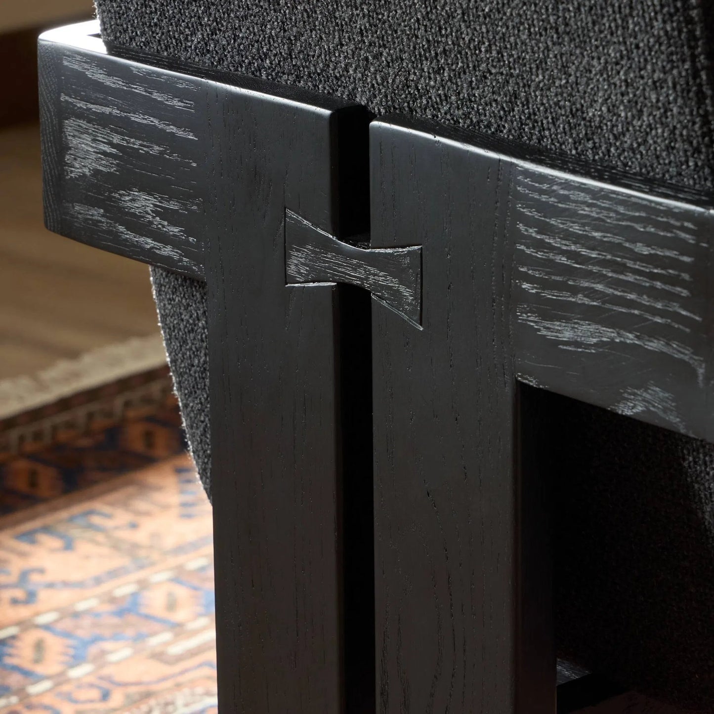 021 SI-2001865 | Closeup | Roxy Dining Armchair by Four Hands. Made from unique in a modern style.