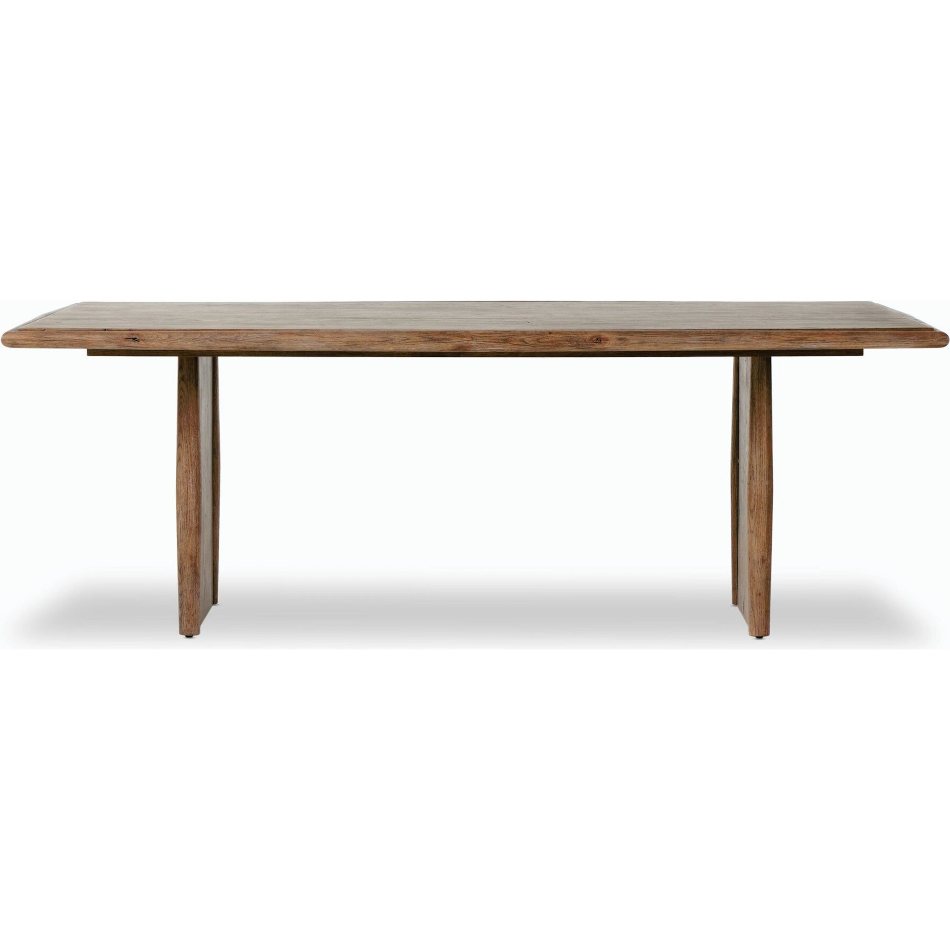 Glenview Dining Table by Four Hands in weathered oak. Made from thick oak veneer, engineered hardwood in a modern style.