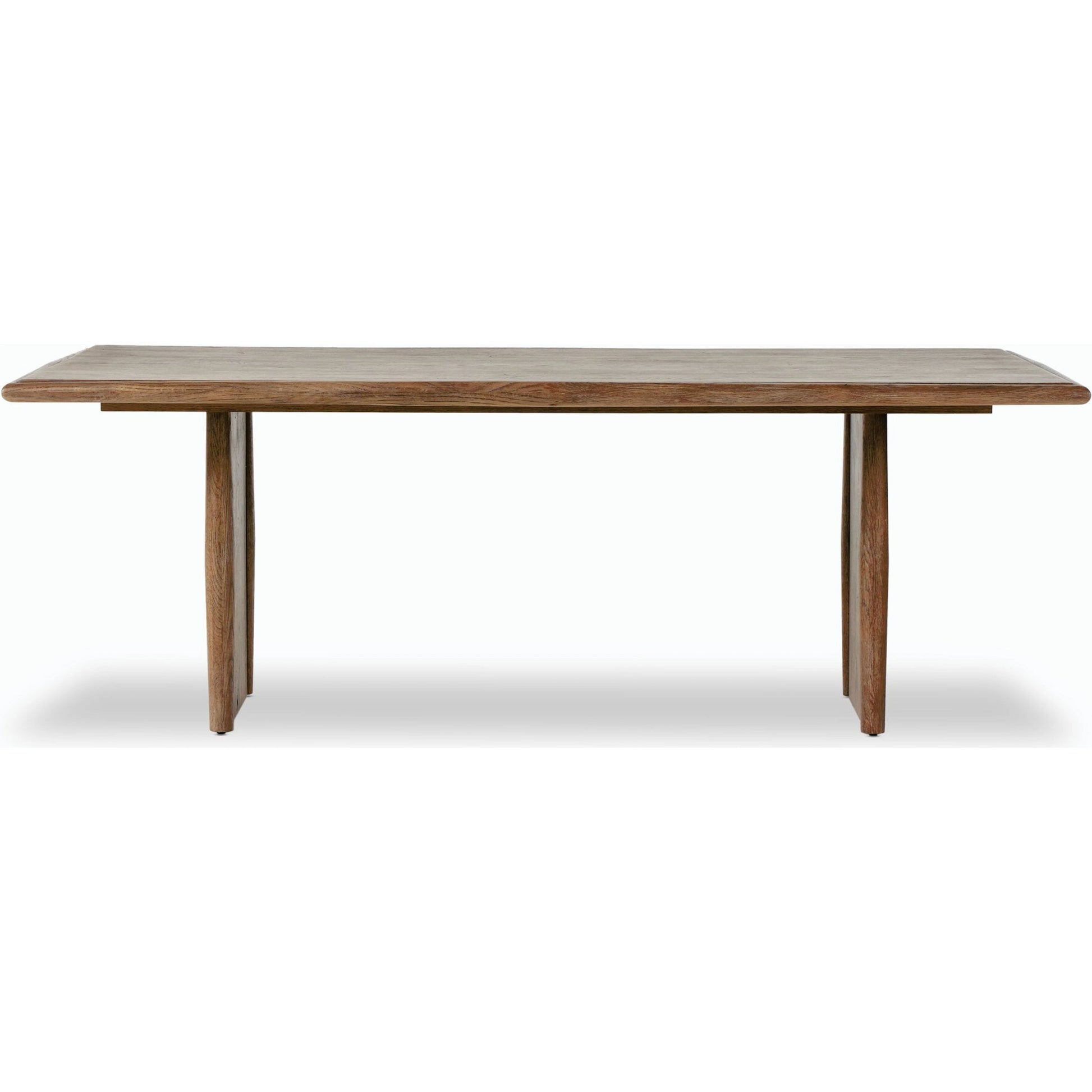 Glenview Dining Table by Four Hands in weathered oak. Made from thick oak veneer, engineered hardwood in a modern style.