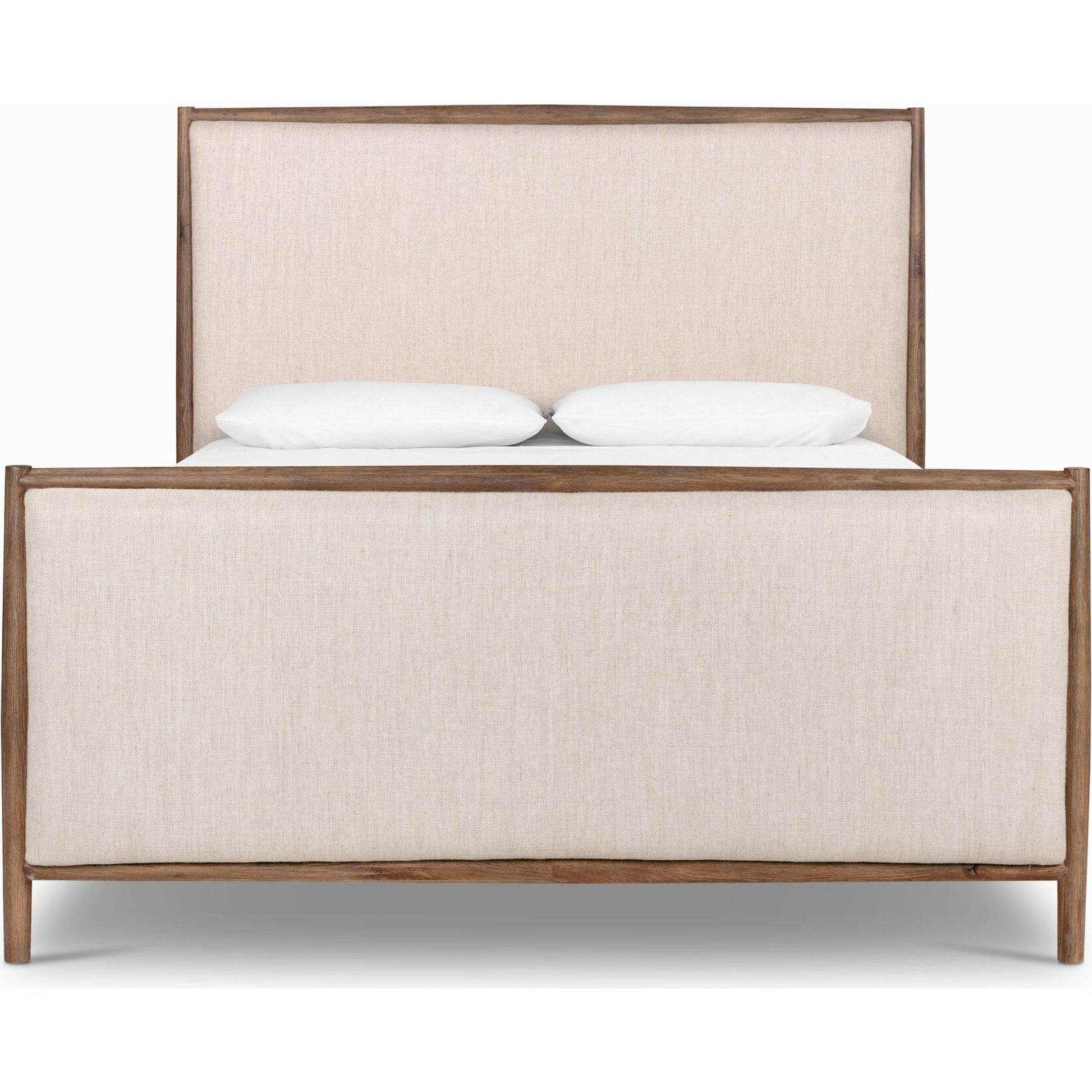 Glenview Bed by Four Hands in essence natural and weathered oak. Made from solid oak, thick oak veneer in a modern style.