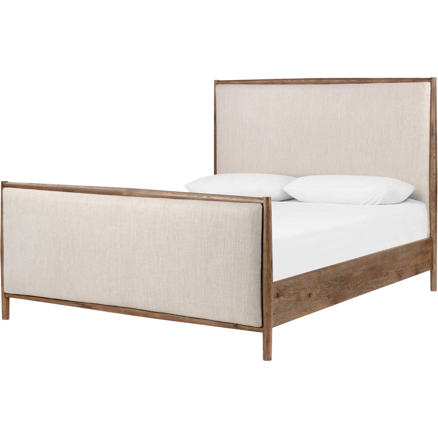 001 SI-2001372 | Primary Silo | Glenview Bed by Four Hands in weathered oak. Made from solid oak, thick oak veneer in a modern style.