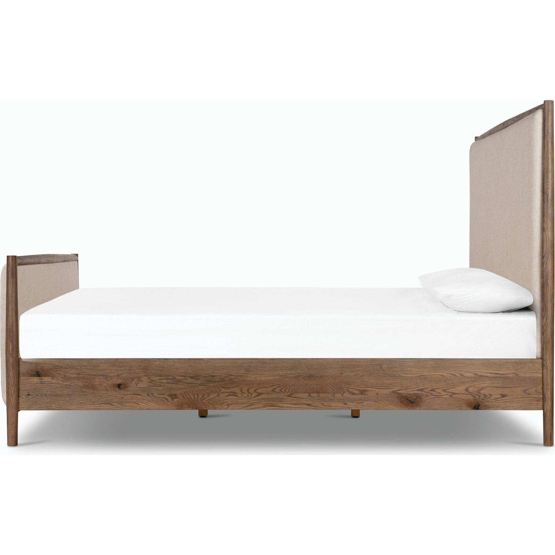 Glenview Bed by Four Hands in essence natural and weathered oak. Made from solid oak, thick oak veneer in a modern style.