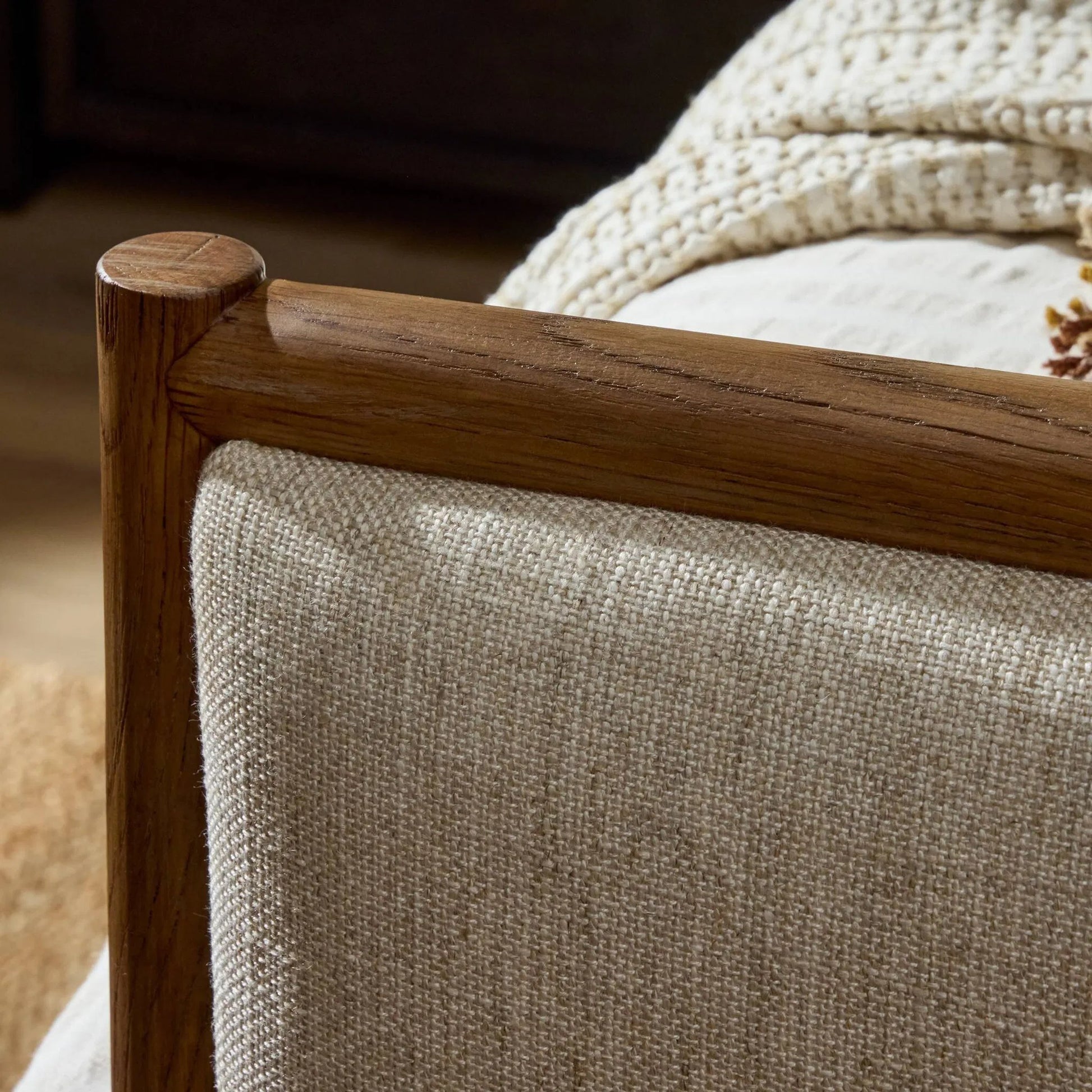 Glenview Bed by Four Hands in weathered oak. Made from solid oak, thick oak veneer in a modern style.